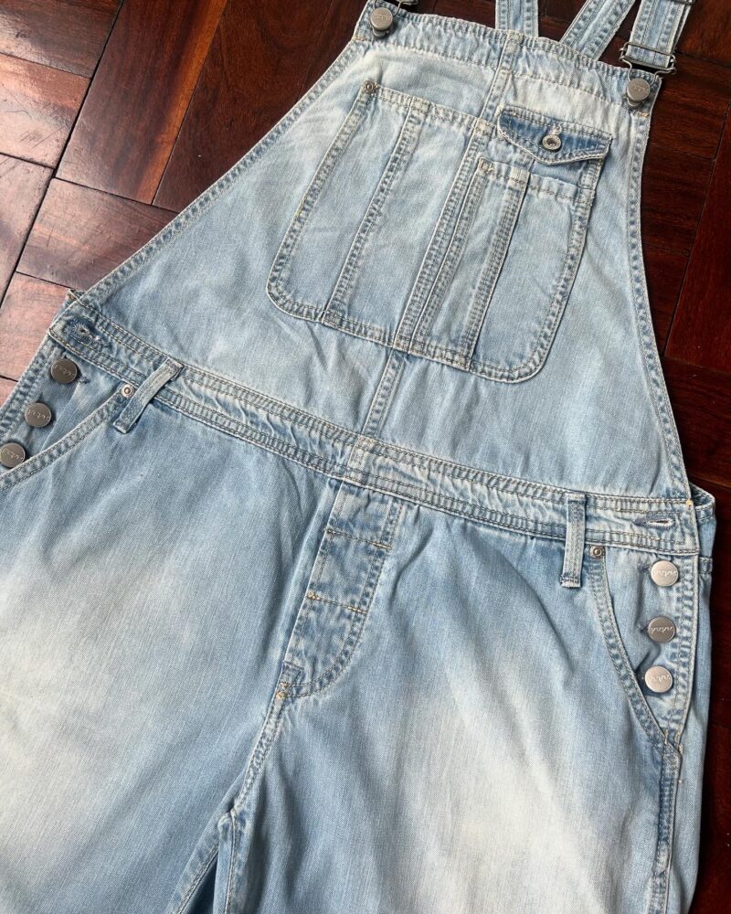 Vintage Denim Dungaree - Image 2