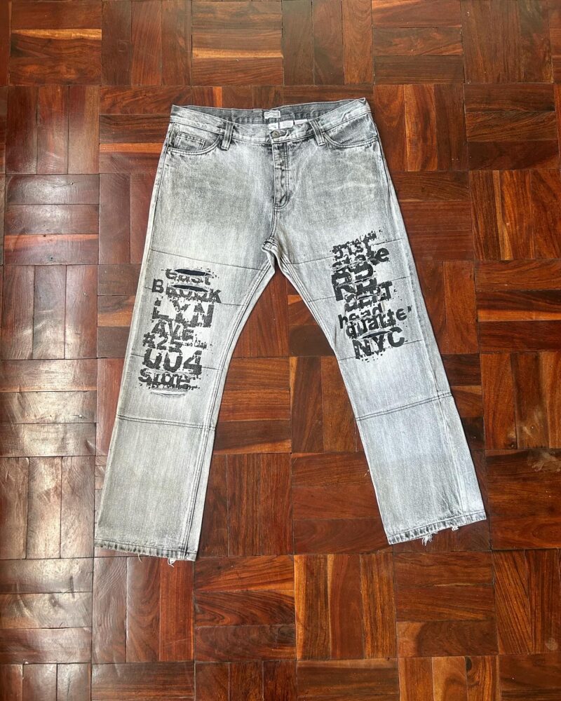 Vintage custom graffiti jeans