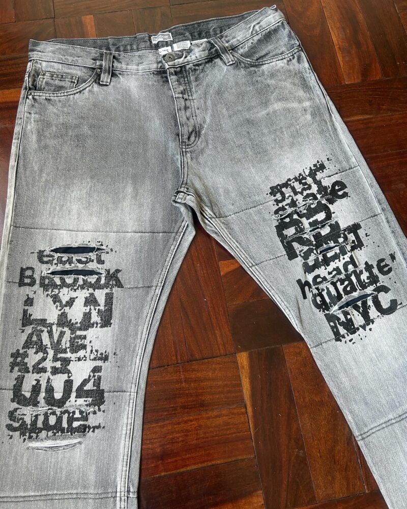 Vintage custom graffiti jeans - Image 2