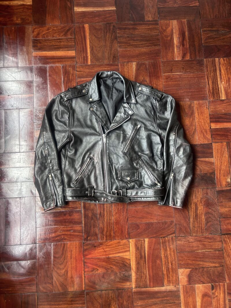 Vintage Genuine Leather Bikers Jacket 