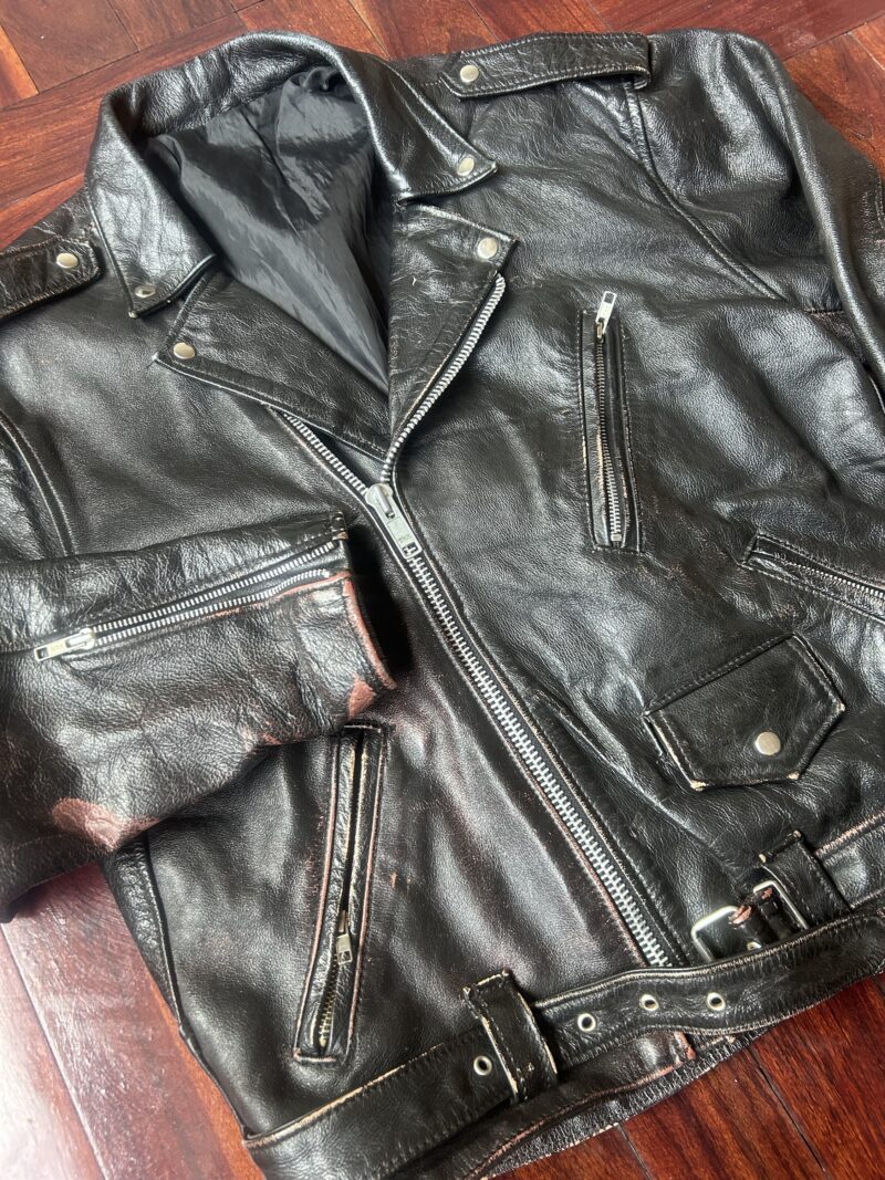 Vintage Genuine Leather Bikers Jacket  - Image 2