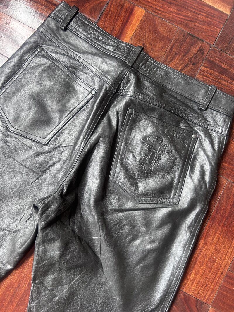 Vintage Leather Trousers - Image 4