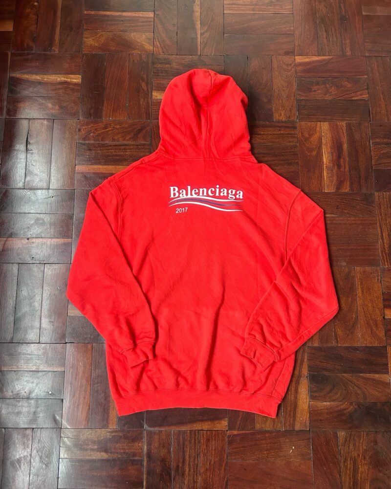 Pre owned Balenciaga Campaign Logo Hoodie