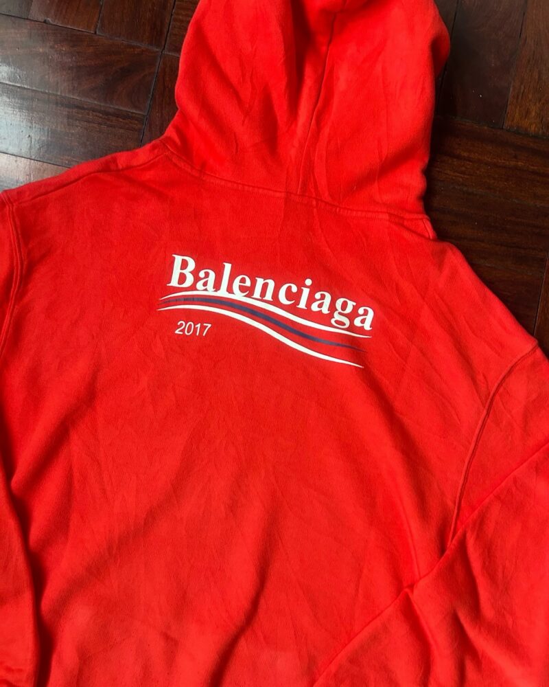 Pre owned Balenciaga Campaign Logo Hoodie - Image 2