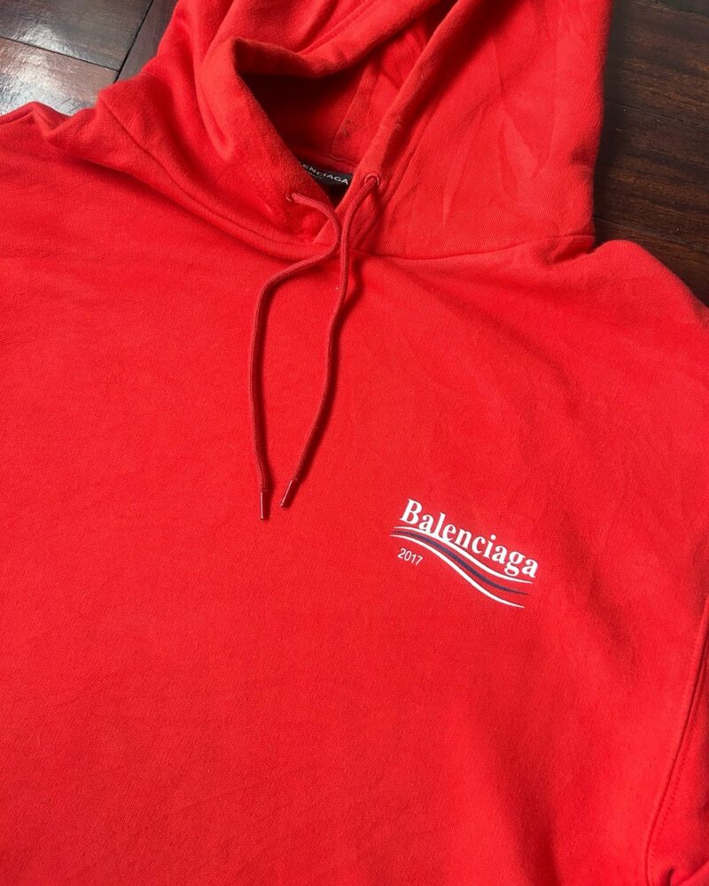 Pre owned Balenciaga Campaign Logo Hoodie - Image 3