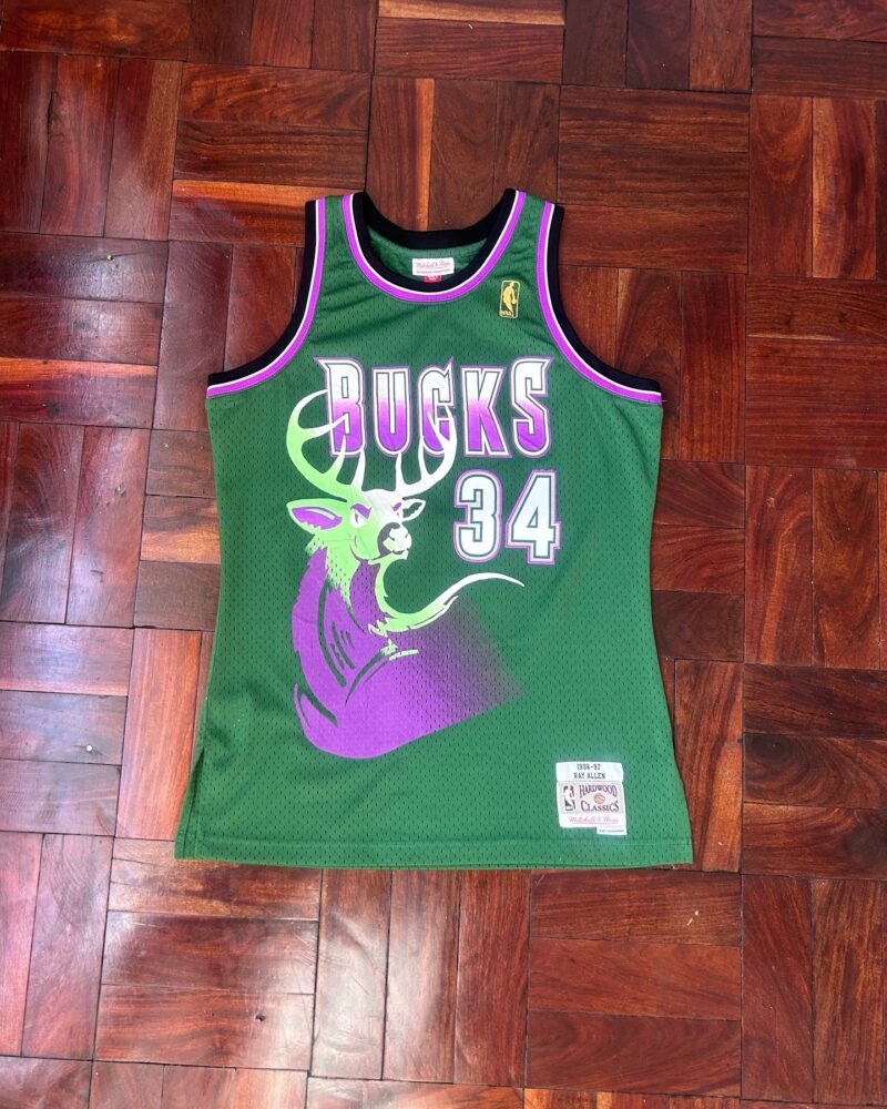 Milwaukee Bucks Hardwood Classics Basketball Jersey