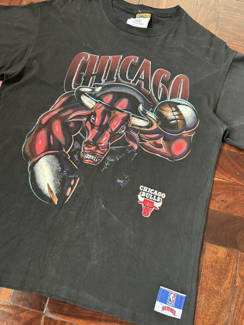 Vintage 1993 Nutmeg Chicago Bulls T-Shirt - Image 2