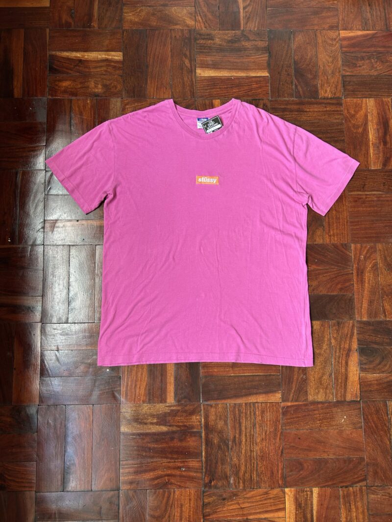 Vintage Stussy Box Logo T-Shirt (XL)