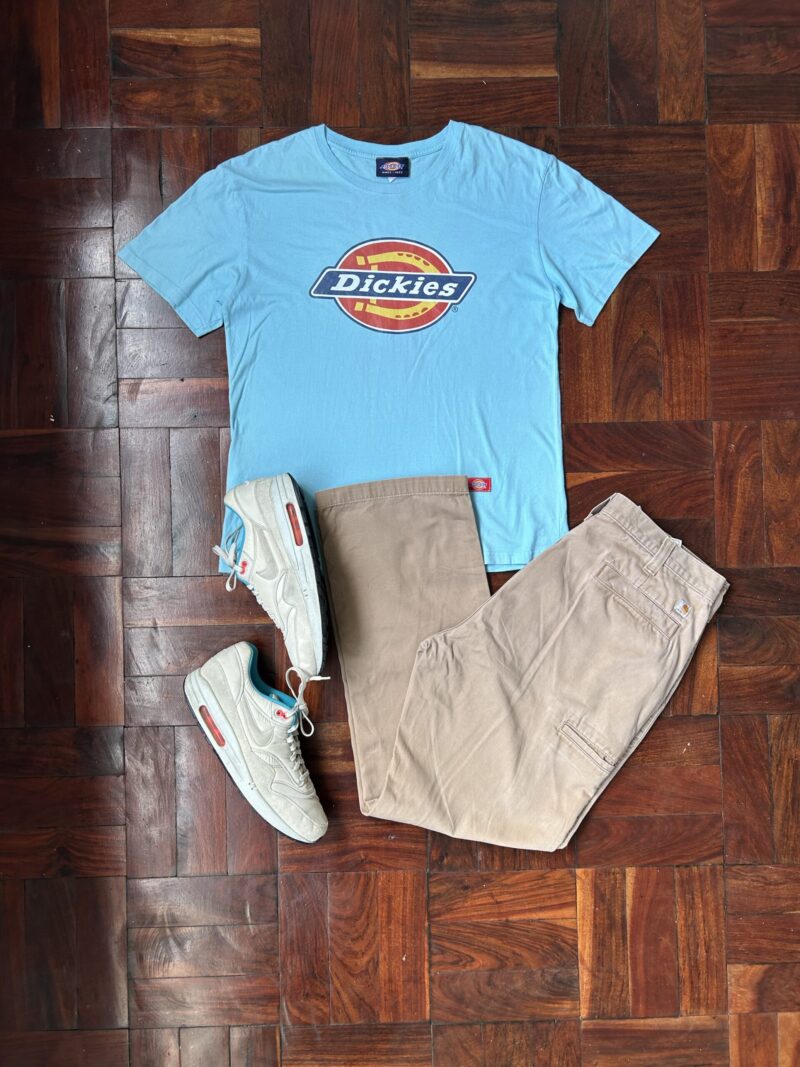 Vintage Dickies Spell Out Logo T-Shirt (L) - Image 3