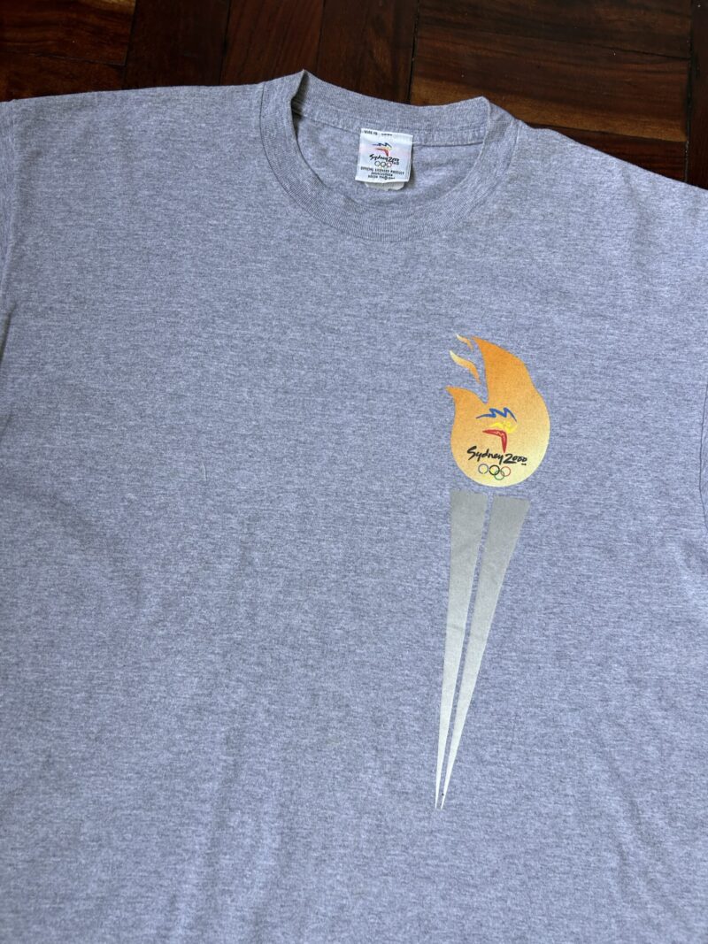 Vintage 2000 Sydney Olympics Torch T-Shirt - Image 2