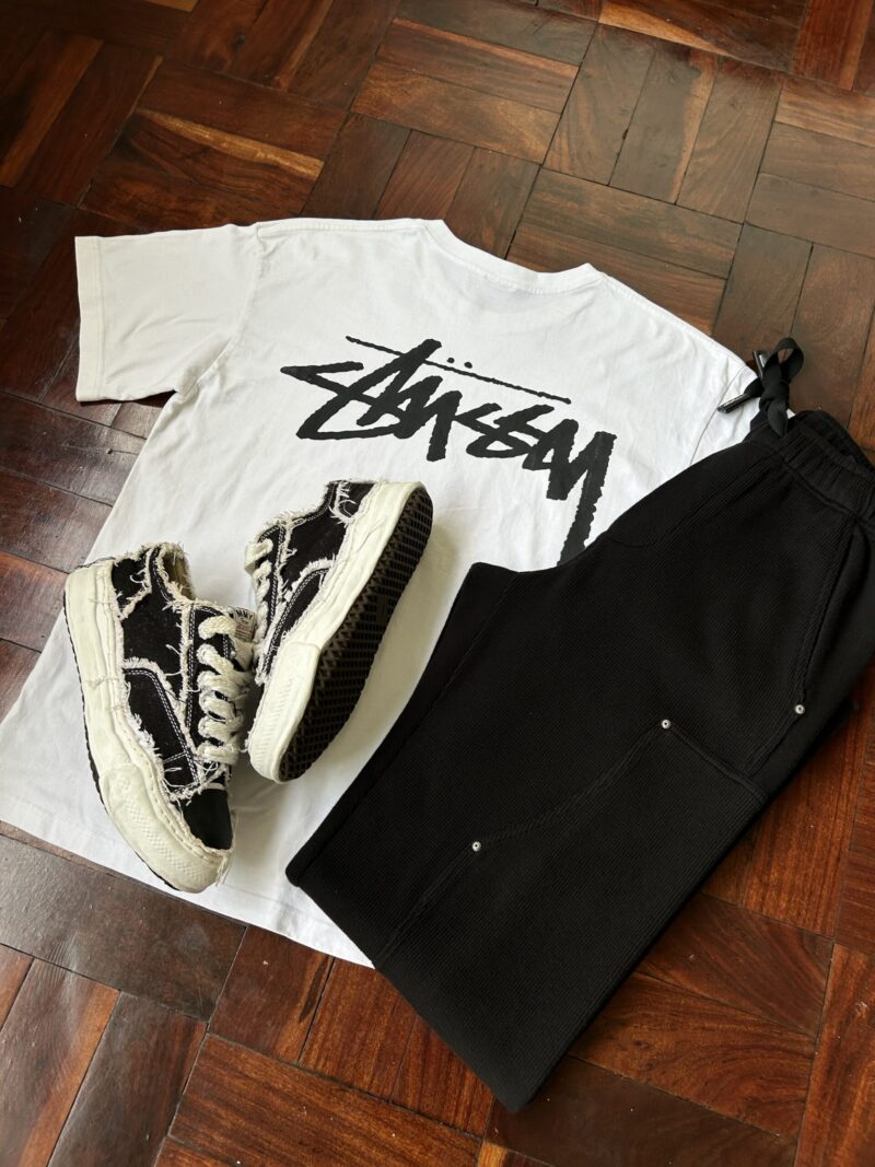 Stussy Spell Out Logo T-Shirt - Image 4