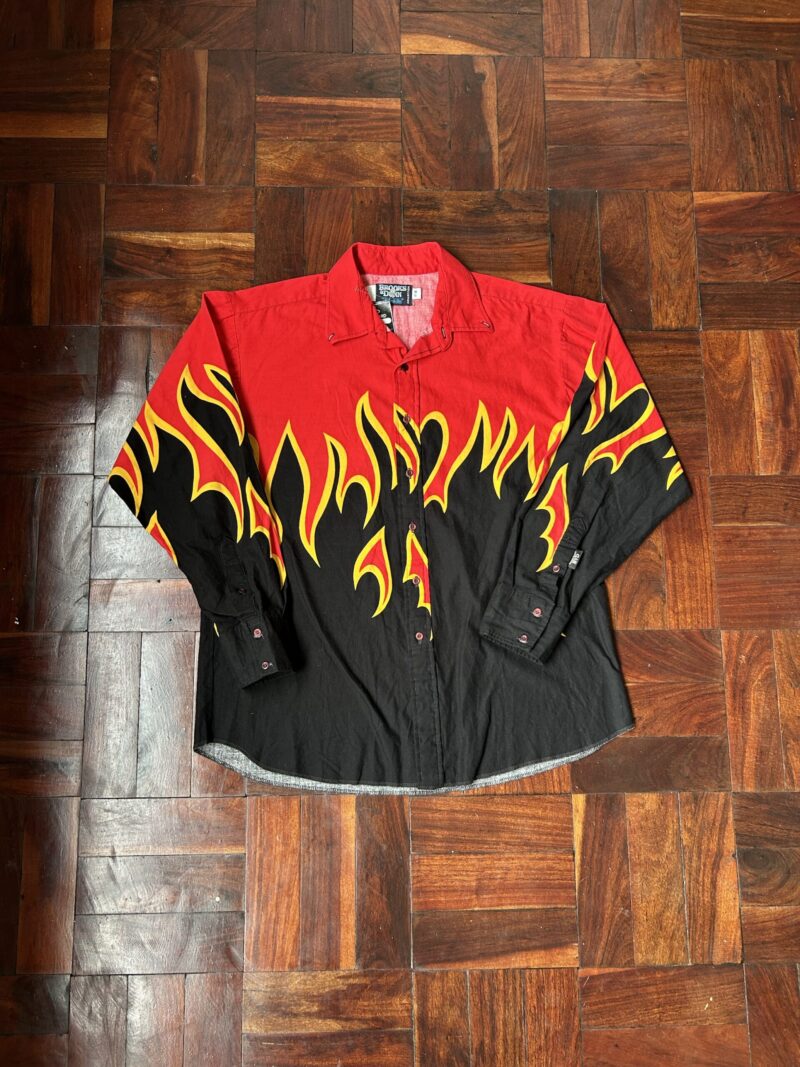 Vintage Fire Flames Shirt (L)