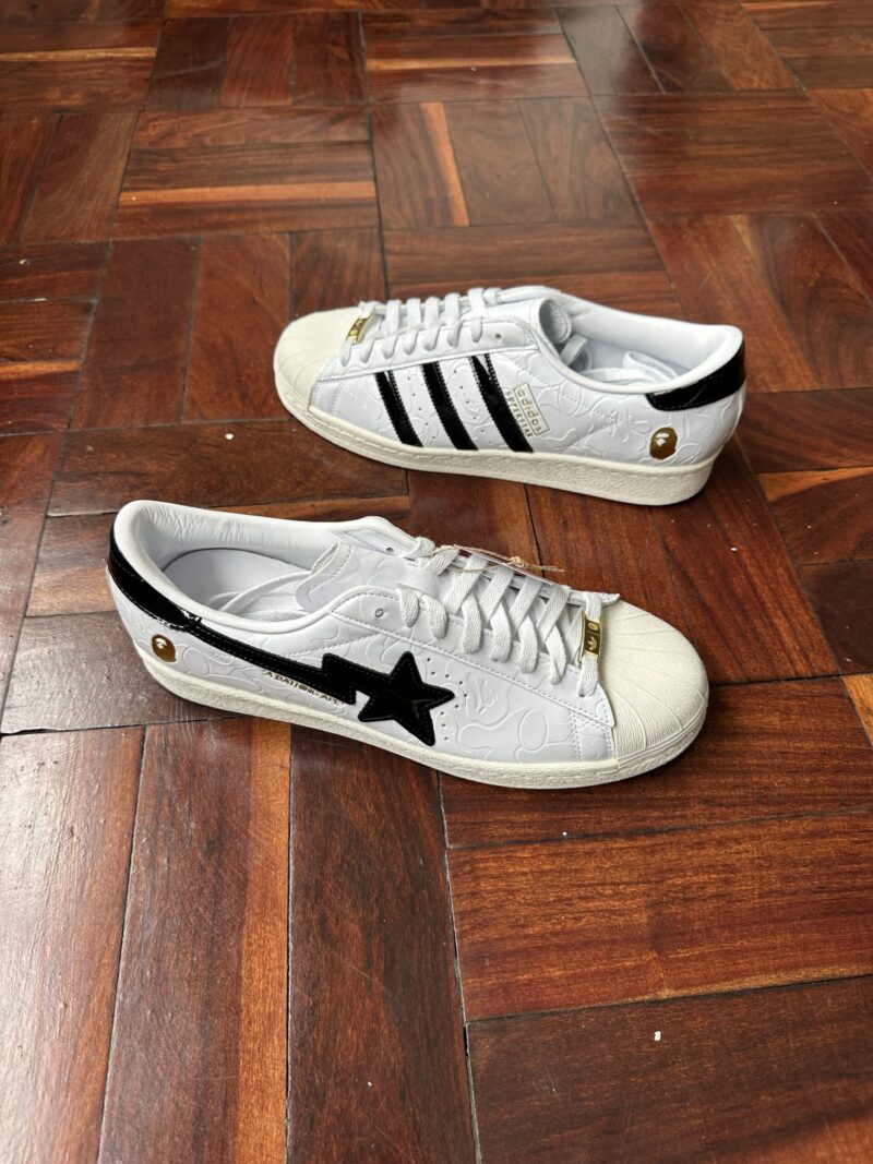 Adidas x Bape Superstar Vintage (UK9,UK10,UK11) - Image 4