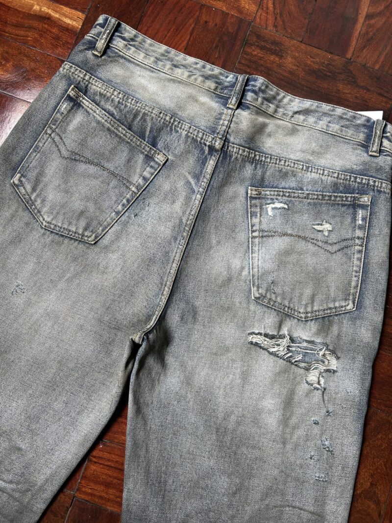 Balenciaga Dirty Distressed Jeans (XL) - Image 3