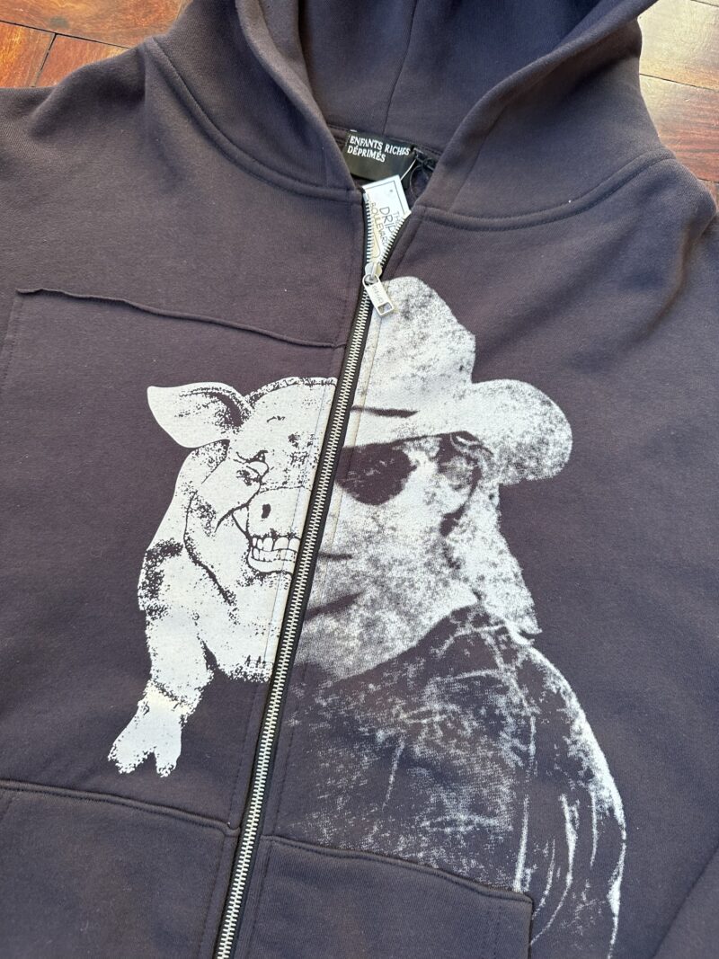 Depressed Rich Kids Zip Up Hoodie (L) - Image 2