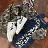 Vintage Bape Camo Shark Hoodie (L) - Image 5
