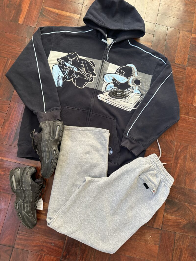 Vintage Y2K School of Hard Knocks Zip Up Hoodie - (XL) - Image 5