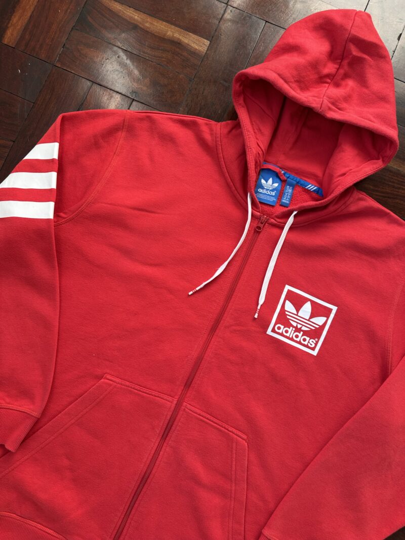 Vintage Adidas Zip Up Hoodie - Image 4