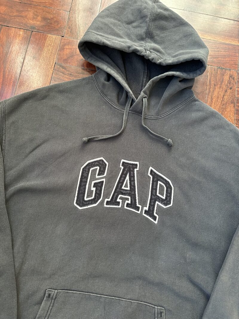 Vintage Gap Wash Fade Hoodie (L) - Image 2