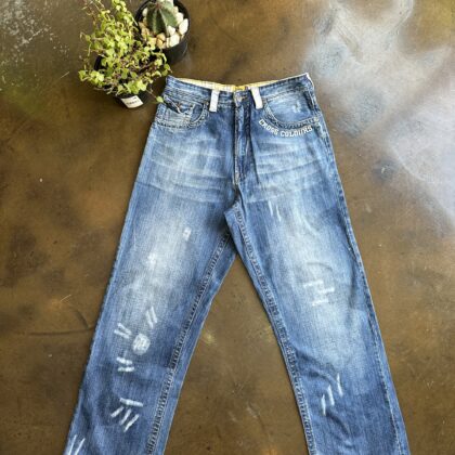 Vintage Cross Color Baggy Jeans