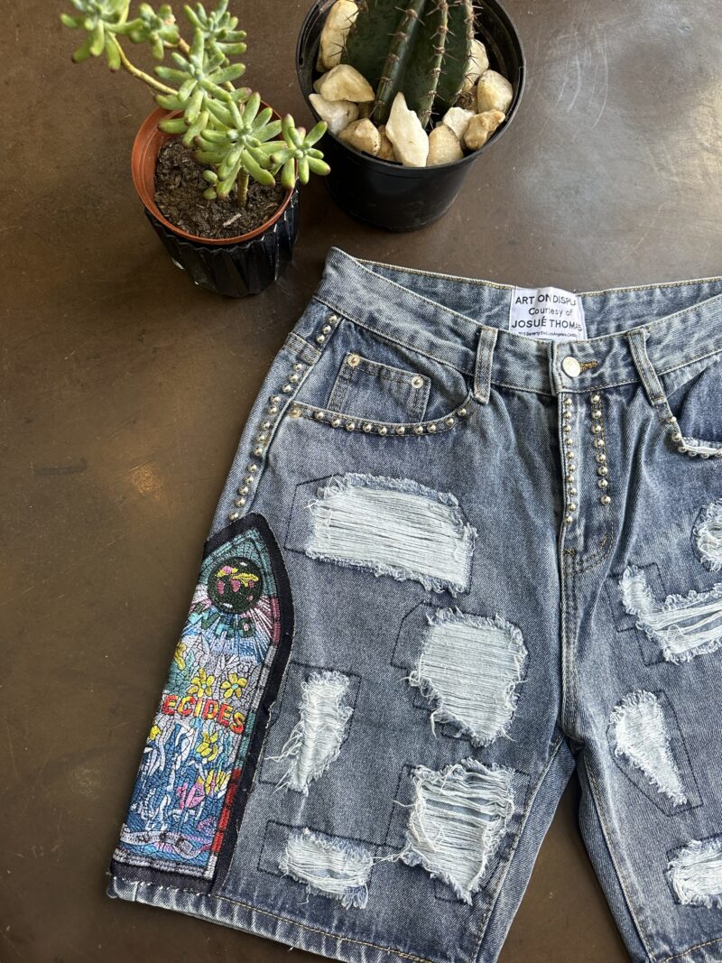 Who Decides War Denim Jorts - Image 2