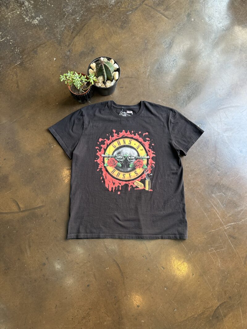 Vintage Gun & Rose Tee - L
