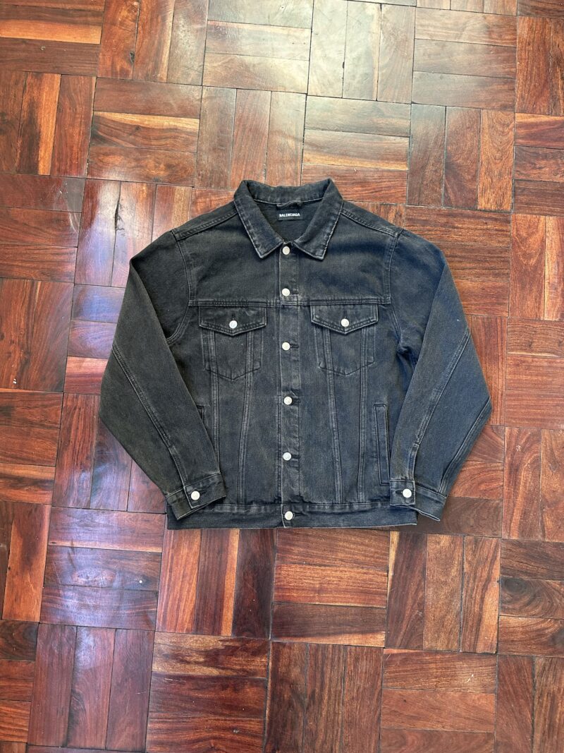 Balenciaga Reflective Denim Jacket - L - Image 4