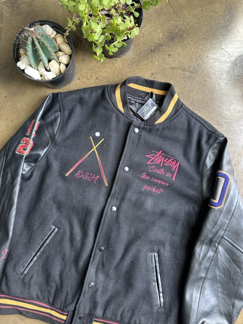 Stussy 40th Anniversary Varsity Jacket - L - Image 2